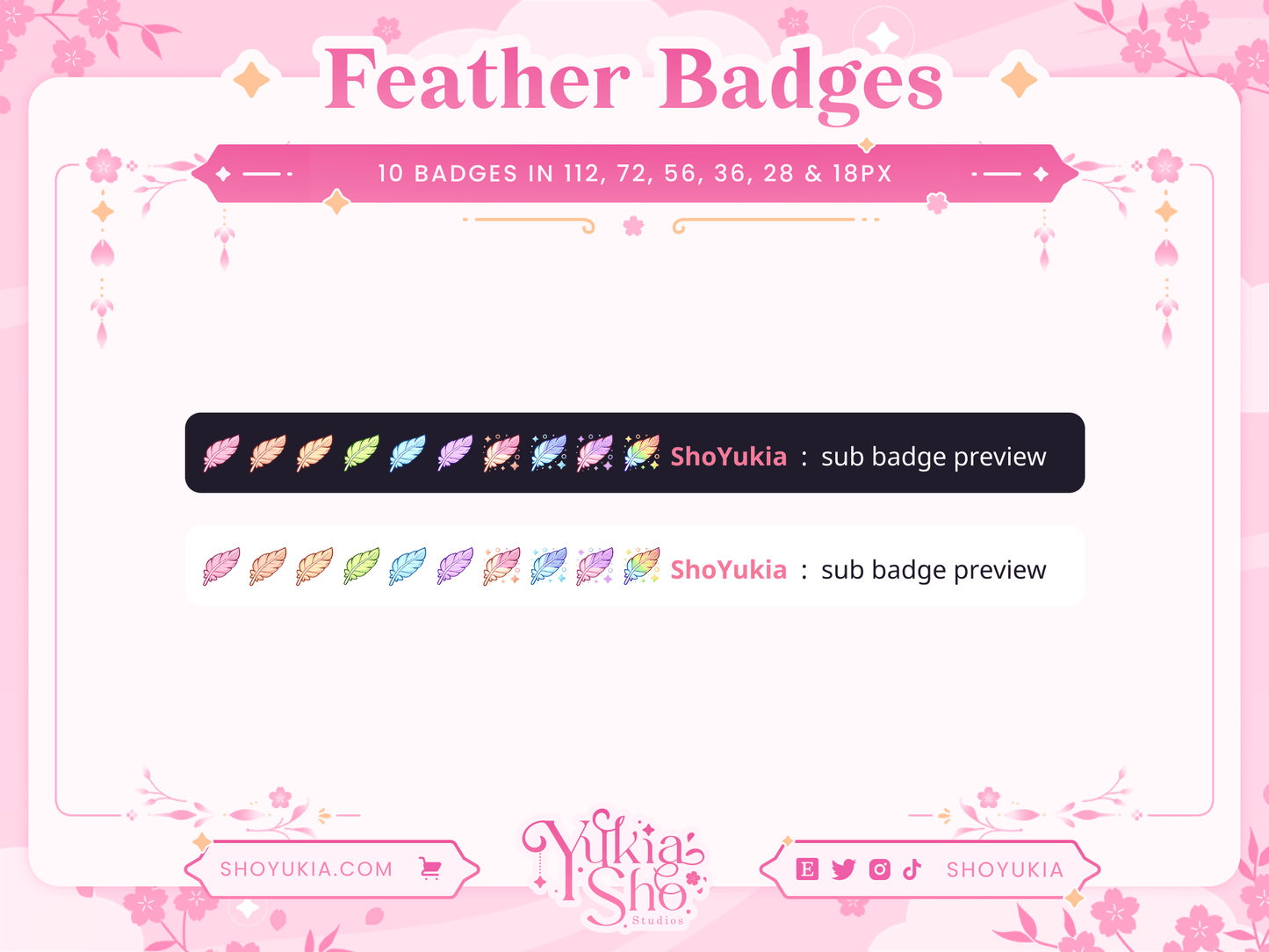 Feather Sub Badges