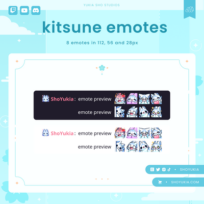 Kitsune Emotes