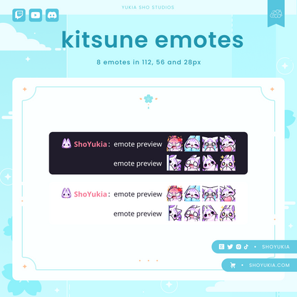 Kitsune Emotes