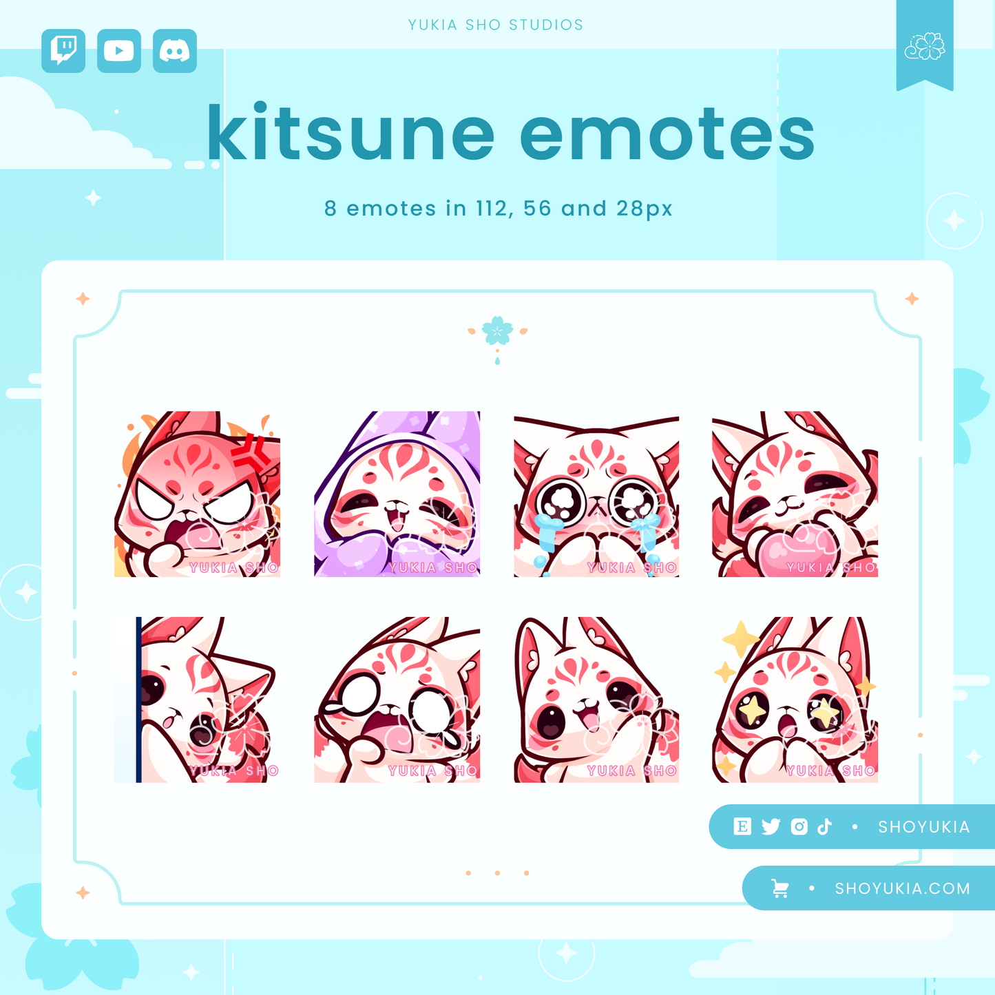 Kitsune Emotes