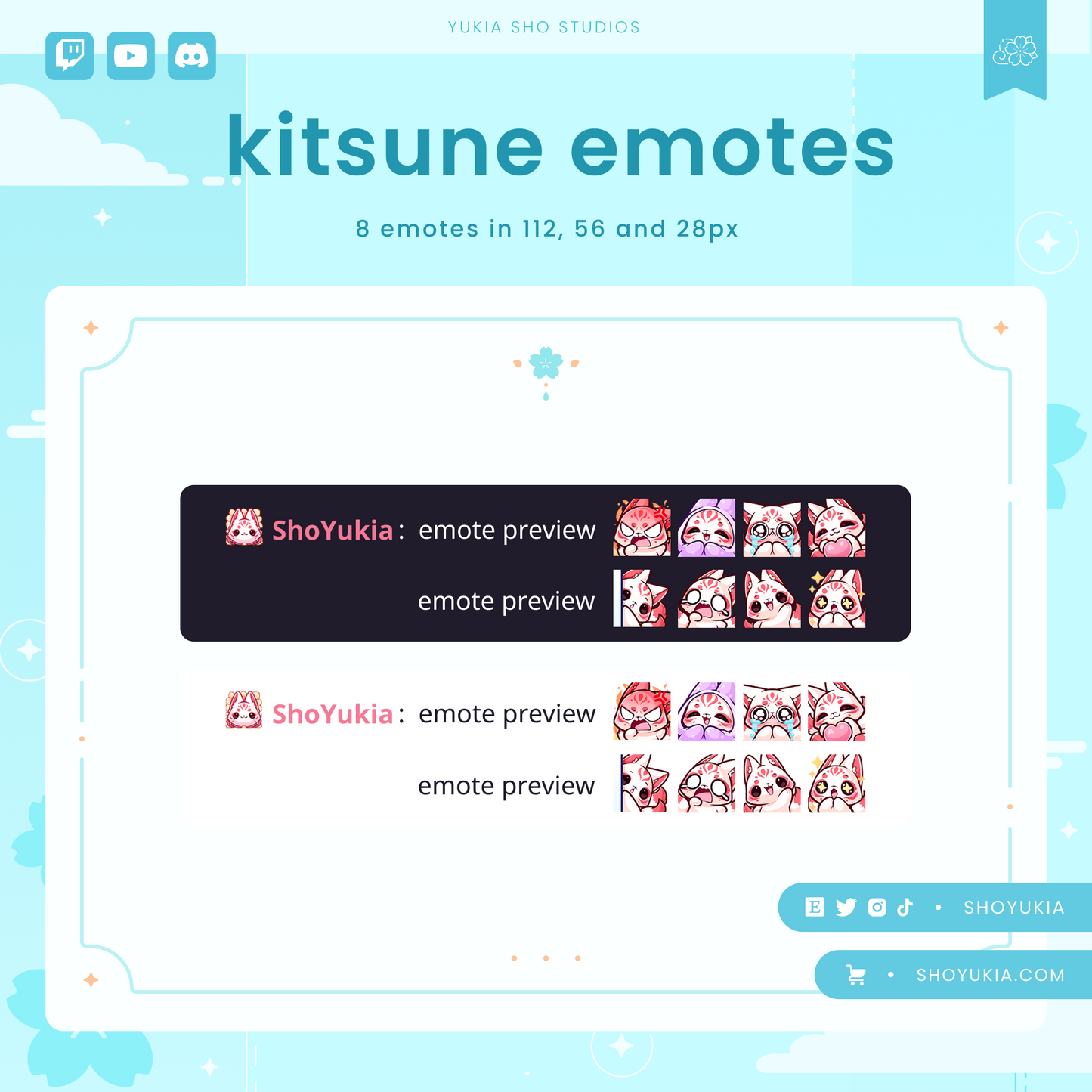 Kitsune Emotes