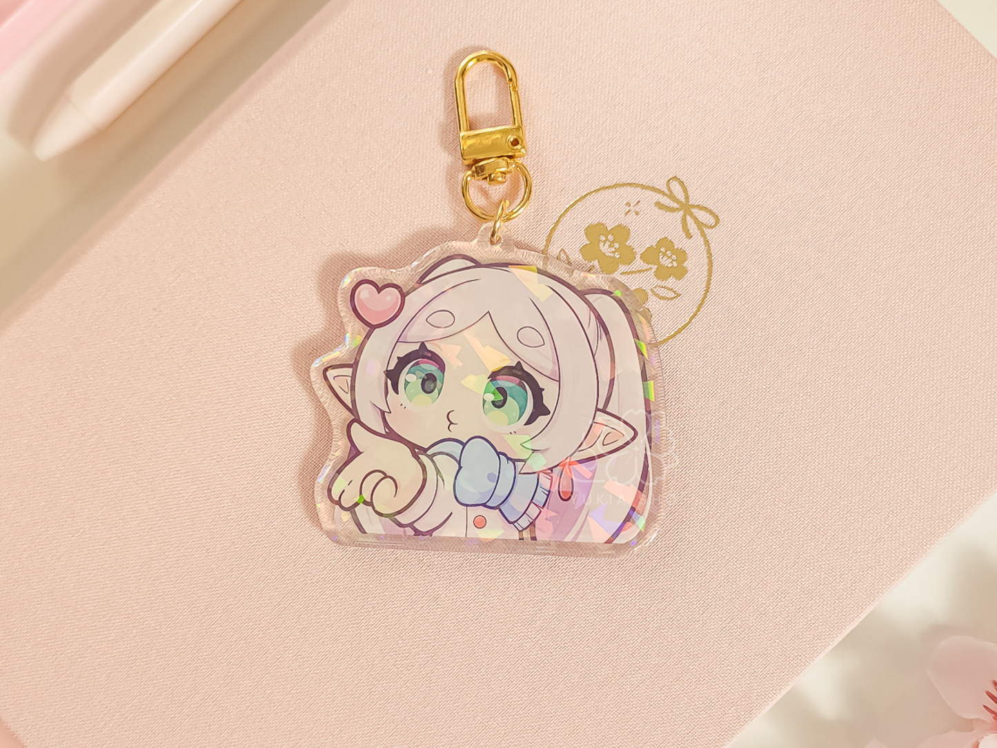 Frie Kiss Acrylic Keychain Charm
