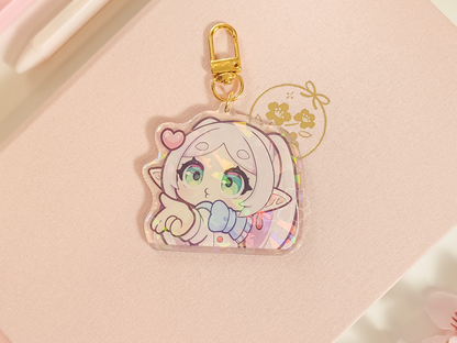 Frie Kiss Acrylic Keychain Charm