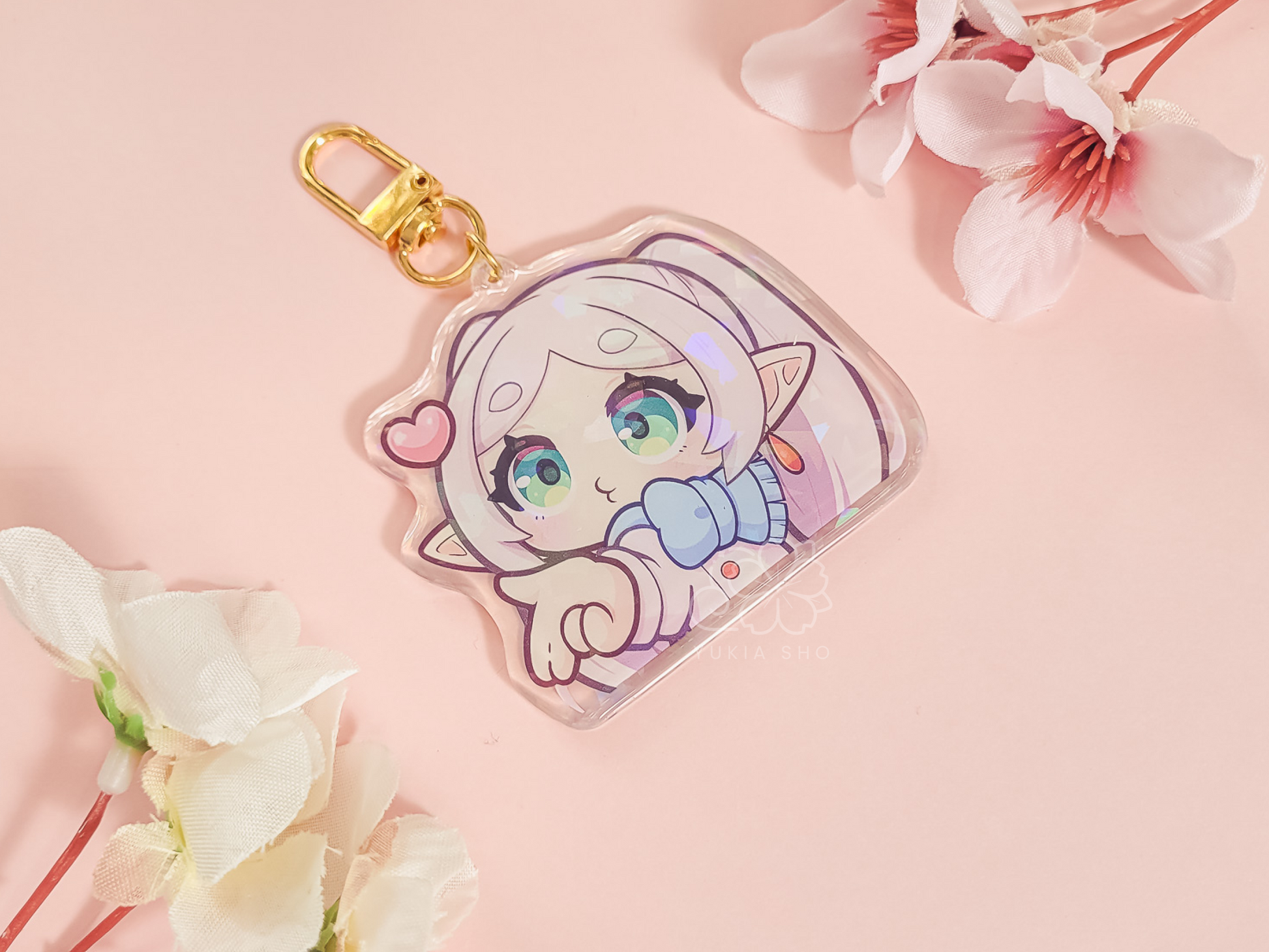 Frie Kiss Acrylic Keychain Charm