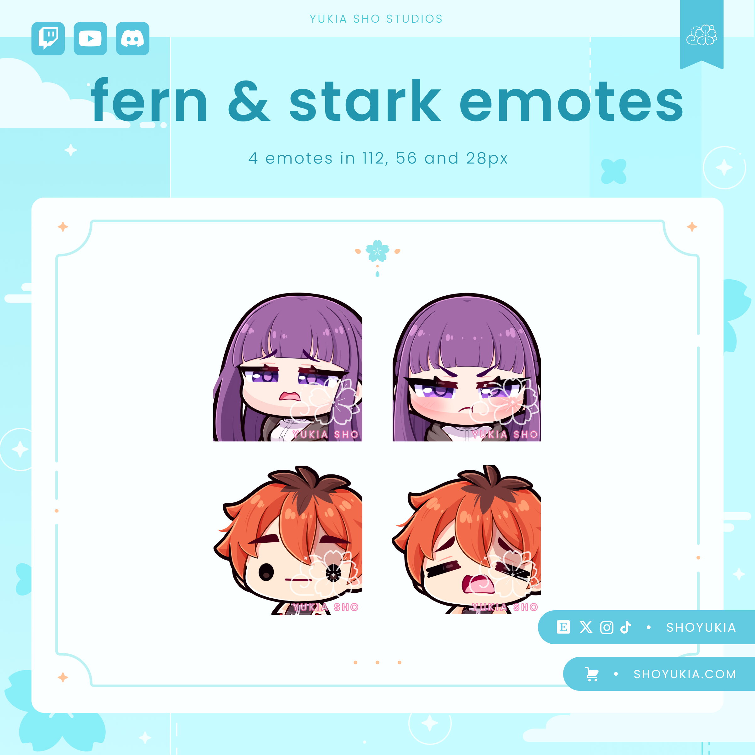 Premade Twitch, YouTube & Discord Emotes | High-Quality Emote Pack ...