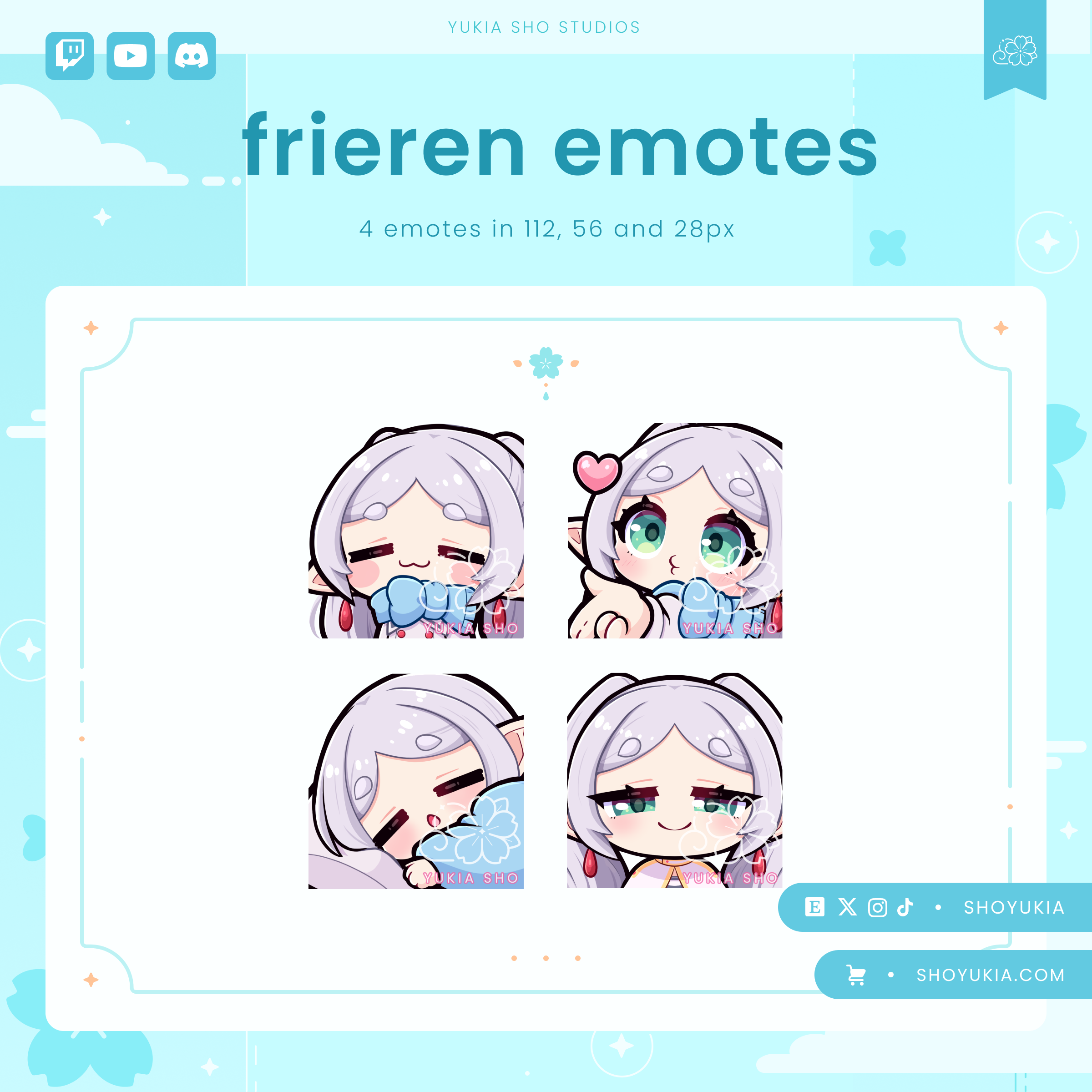Premade Twitch, YouTube & Discord Emotes | High-Quality Emote Pack ...