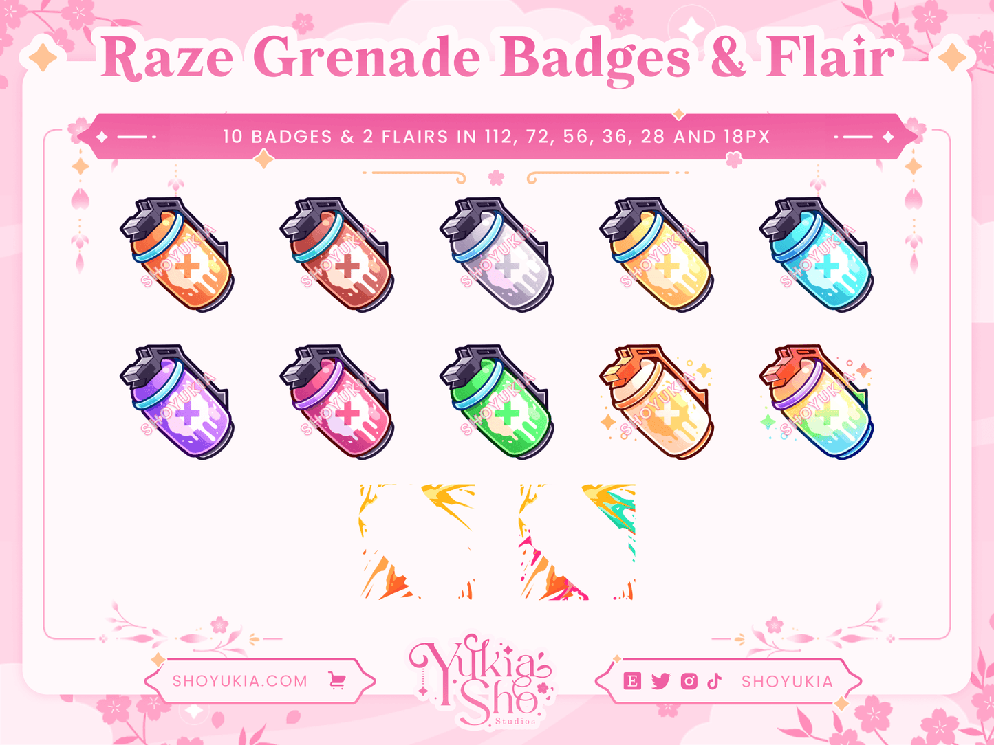 Valorant Raze Grenade Sub Badges & Flair