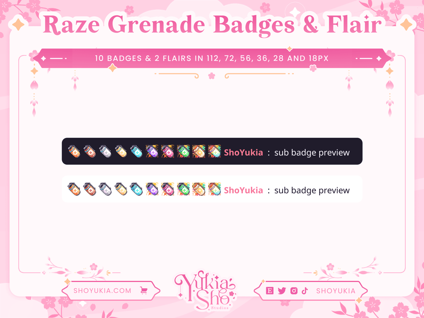 Valorant Raze Grenade Sub Badges & Flair