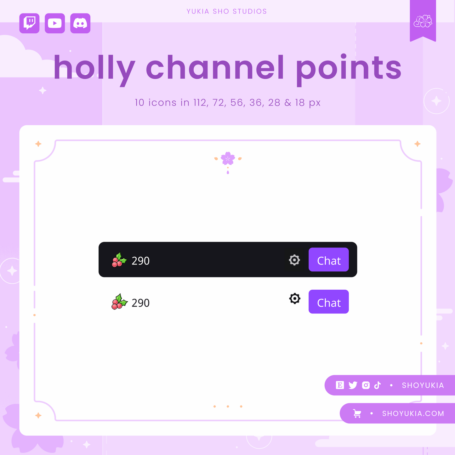 Christmas Holly Channel Point Icon