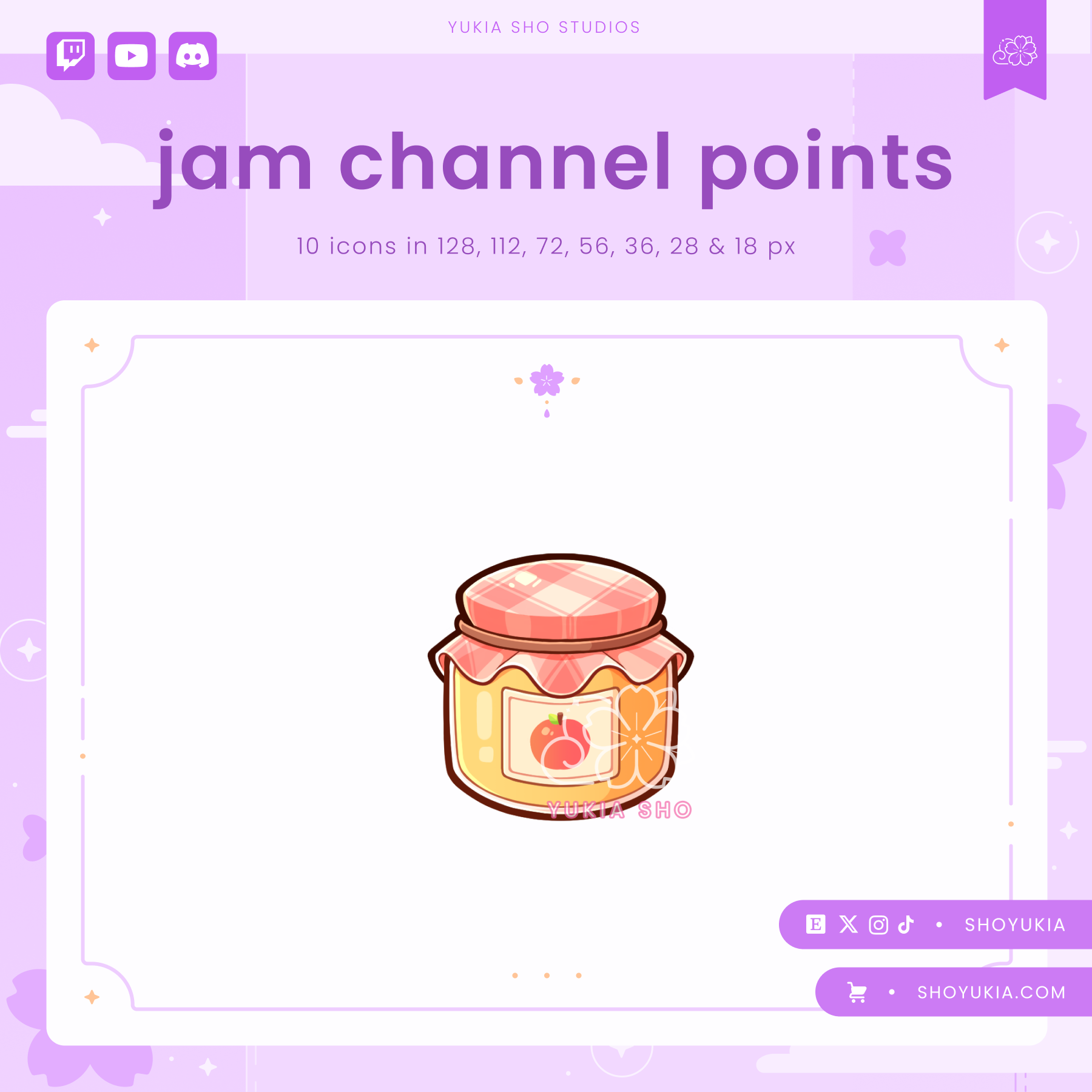 Twitch Channel Points Icons – Unique Designs for Streamers – Yukia Sho ...