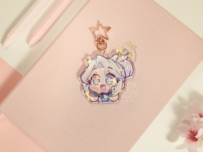 Valorant Jett Wow 2.5" Acrylic Keychain Charm