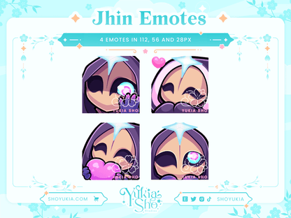 リーグ・オブ・レジェンドJhin Emotes for Twitch / Discord