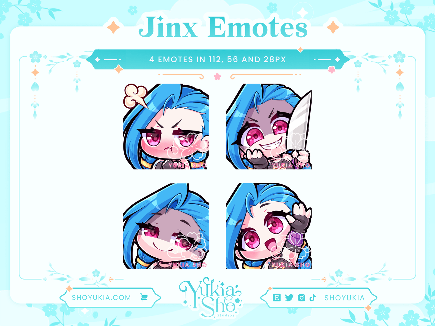 League of Legends Jinx Emotes