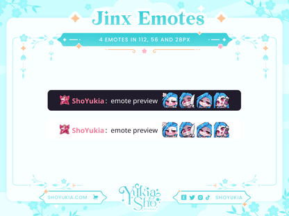 League of Legends Jinx Emotes