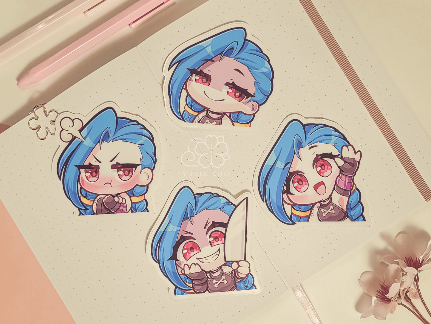 League of Legends Jinx 3" Vinyl Stickers