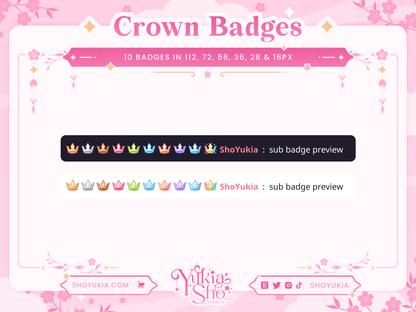 KH Crown Sub Badges