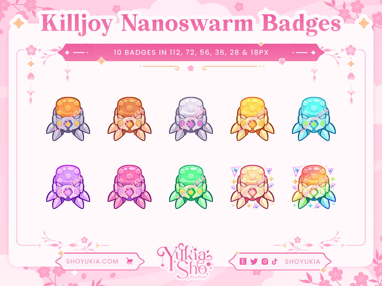 Valorant Killjoy Nanoswarm Sub Badges