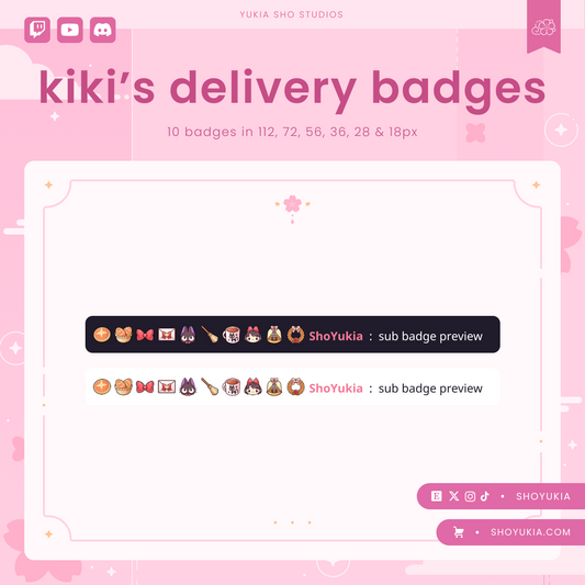 Kiki's Delivery Service Sub Badges