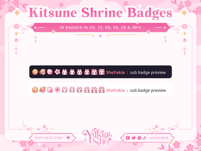 Kitsune Shrine Sub Badges