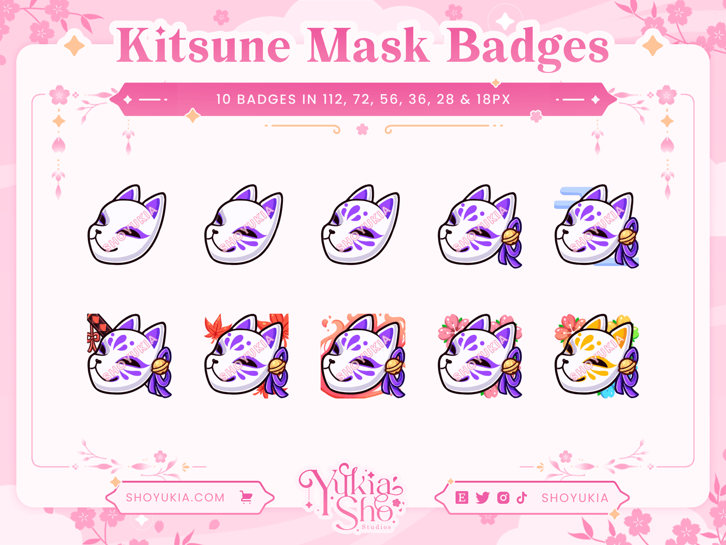 Kitsune Mask Sub Badges