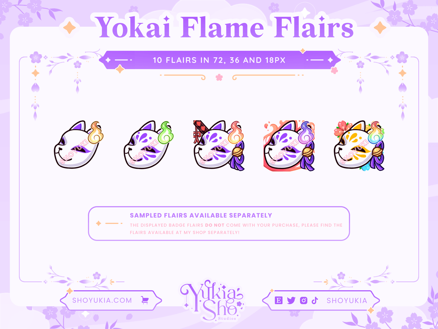 Kitsune Mask Sub Badges