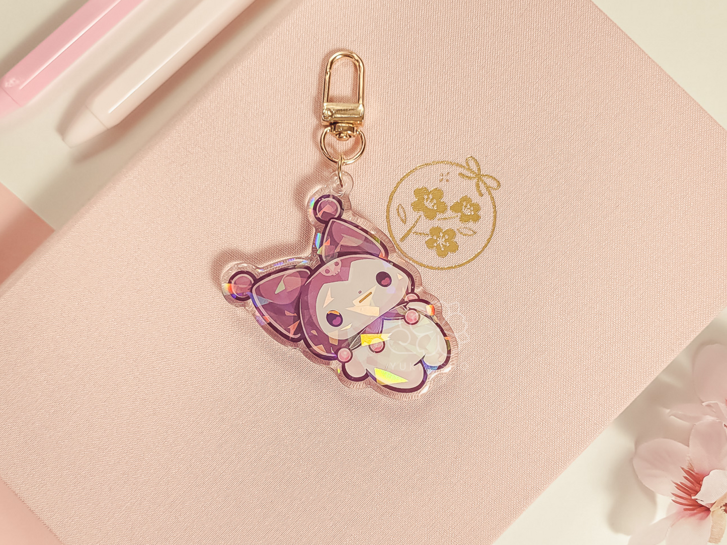 Kawaii Kuro Ded 2.5" Acrylic Keychain Charm