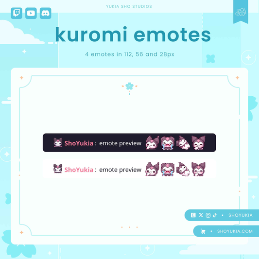 Kawaii Kuro Emotes