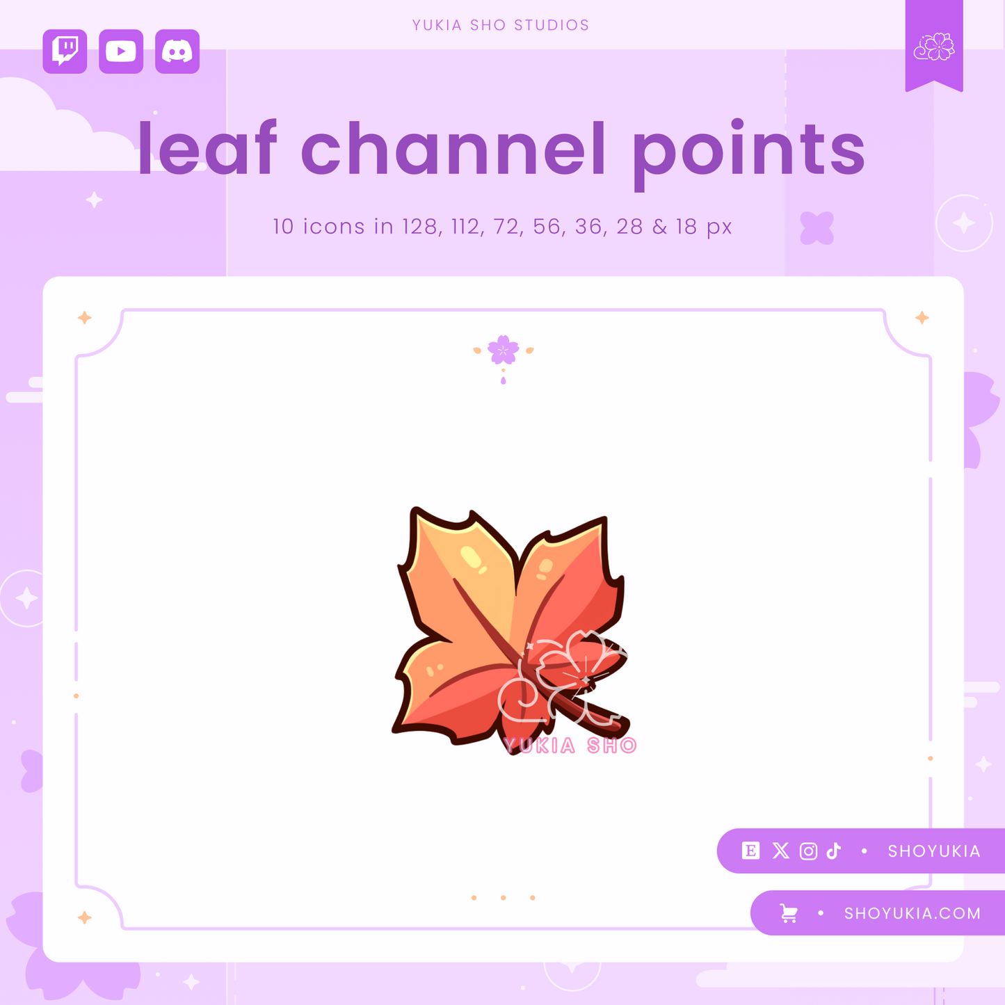 Leaf Channel Points (Red)