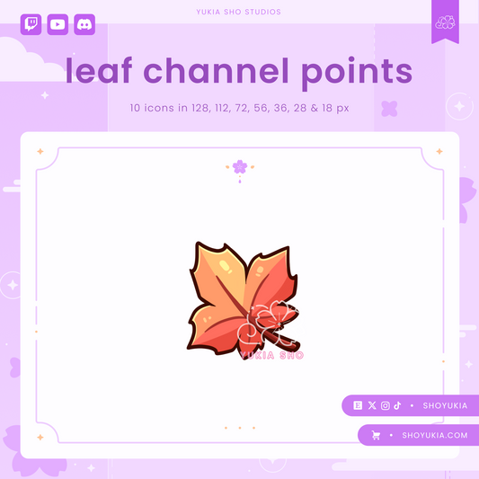 Leaf Channel Points (Red)