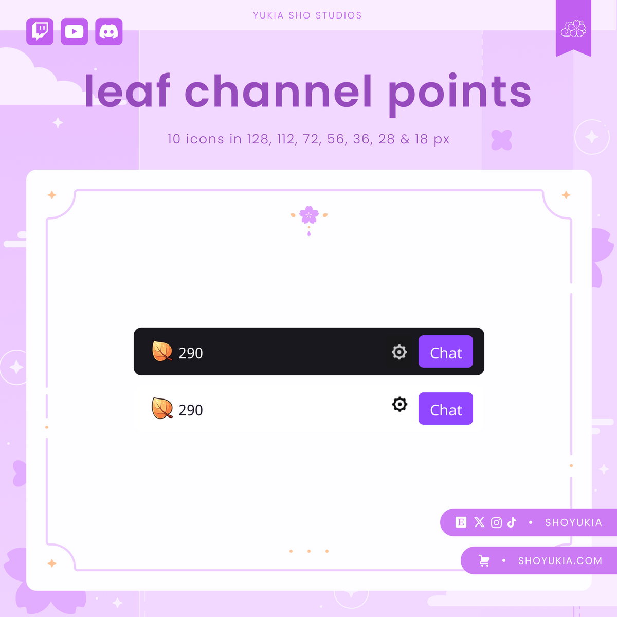 Twitch Channel Points Icons – Unique Designs for Streamers – Yukia Sho ...
