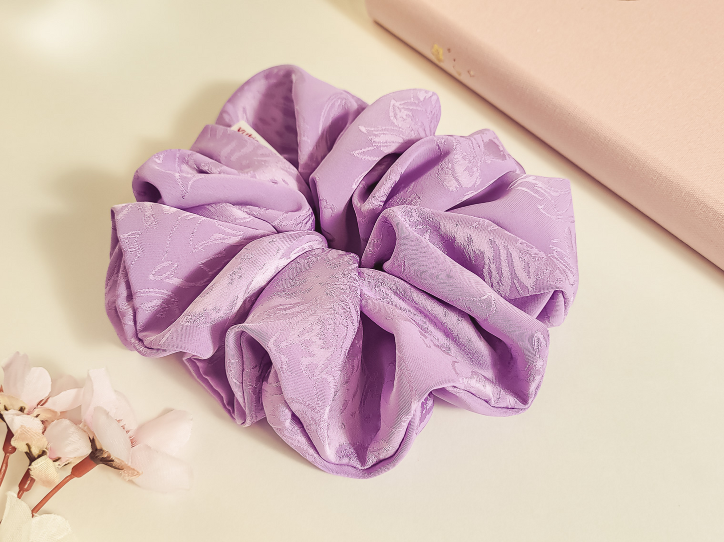 Lilac Blossom Fluffy XXL Scrunchie
