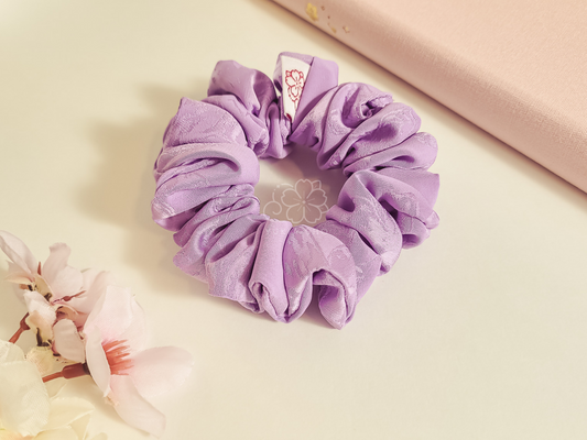 Lilac Blossom Mini Scrunchie