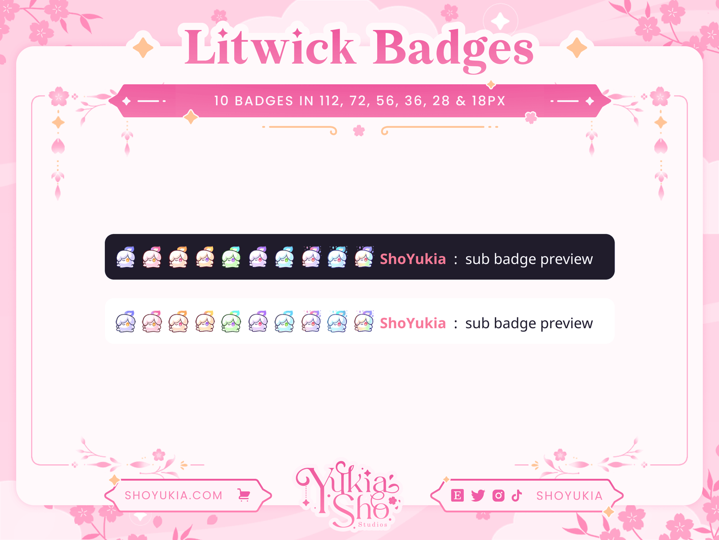 PKMN Litwick Sub Badges