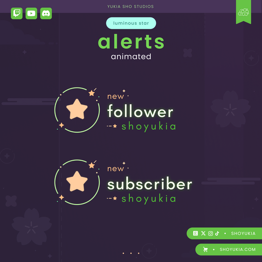 Luminous Star Stream Alerts (Green)