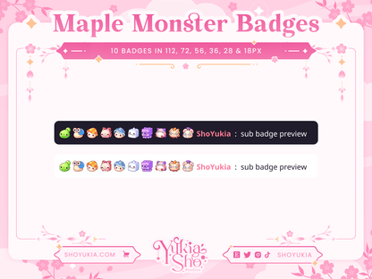 MapleStory Monster Sub Badges