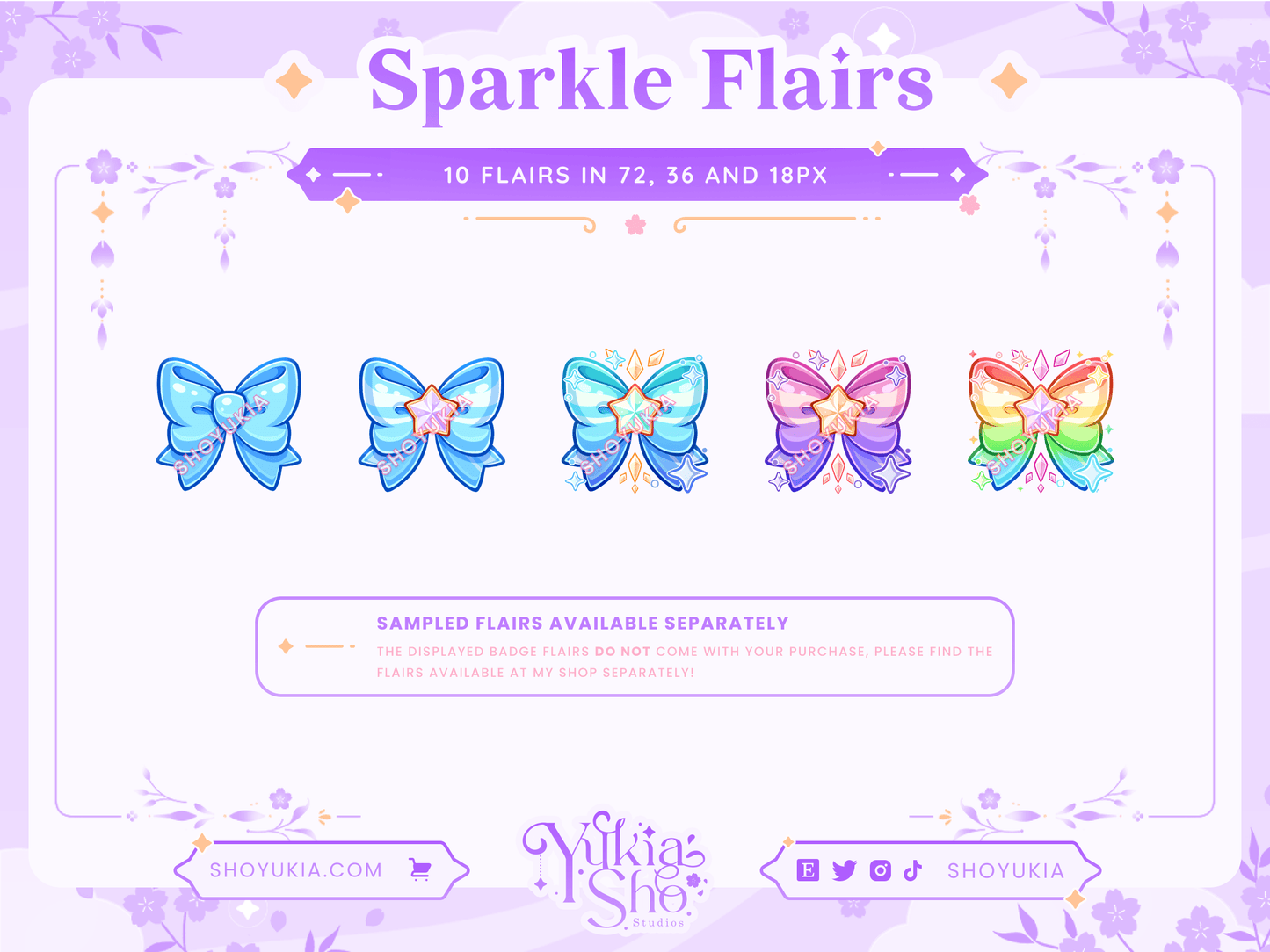 Magical Girl Bow Sub Badges