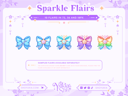 Magical Girl Bow Sub Badges