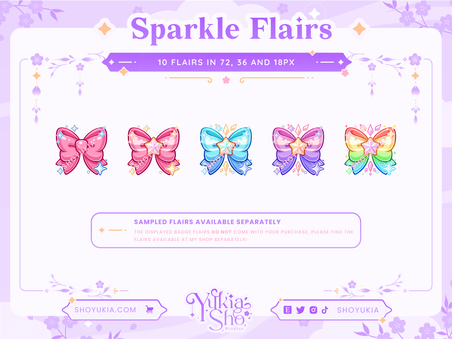 Magical Girl Bow Sub Badges