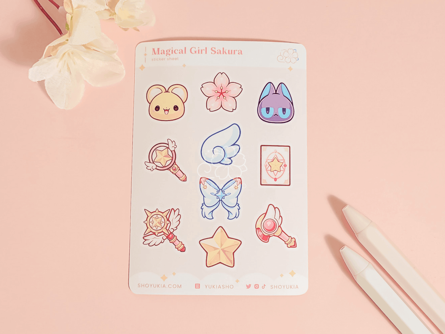 Magical Girl Sakura Mini Sticker Sheet