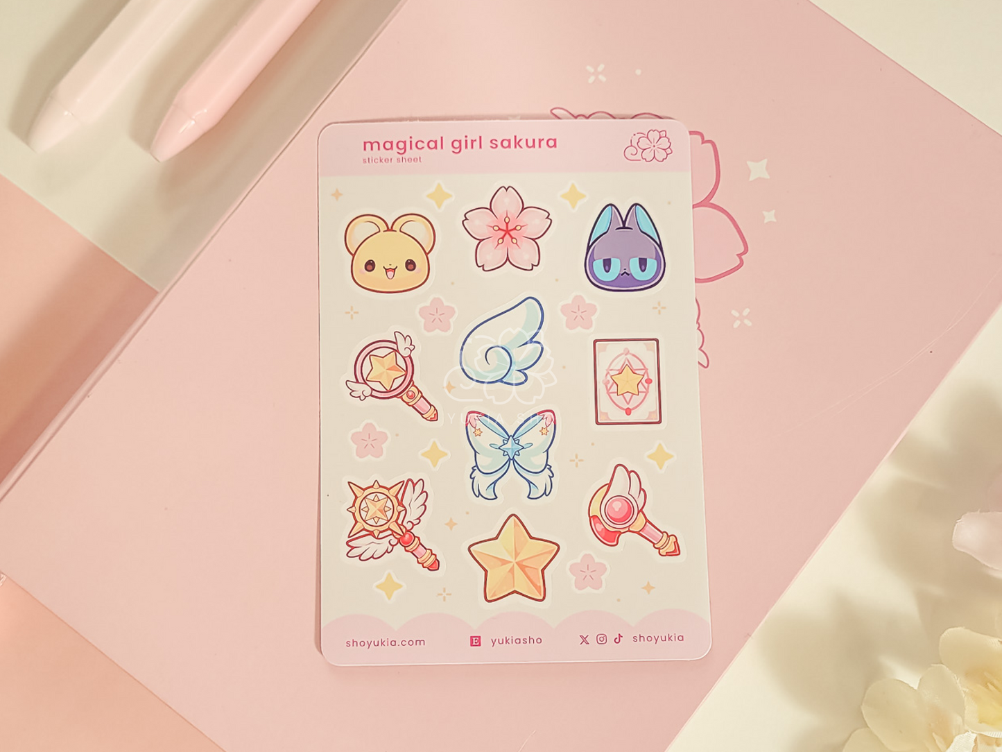 Magical Girl Sakura Mini Sticker Sheet