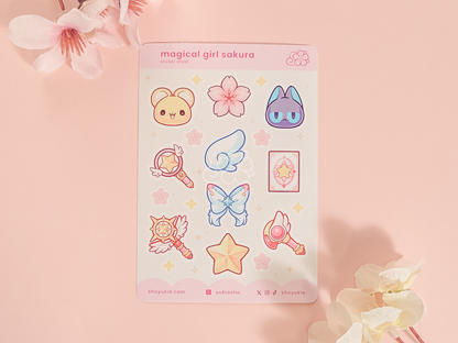 Magical Girl Sakura Mini Sticker Sheet