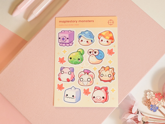 Maple Monsters Mini Sticker Sheet