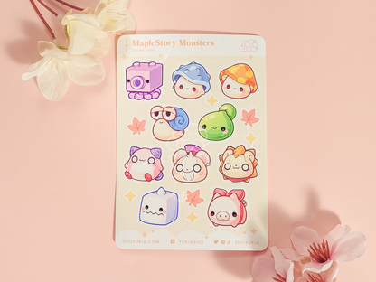 Maple Monsters Mini Sticker Sheet