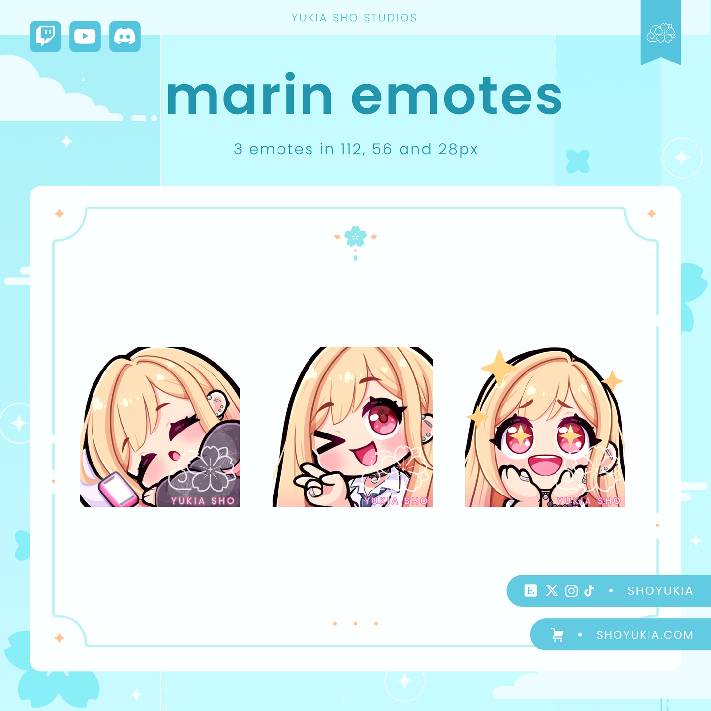 Genshin Impact Ayaka Emotes for Twitch/Discord