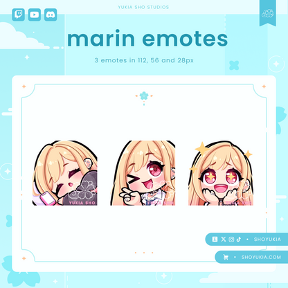 Genshin Impact Ayaka Emotes for Twitch/Discord