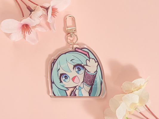 Miku 2.5" Acrylic Keychain Charm