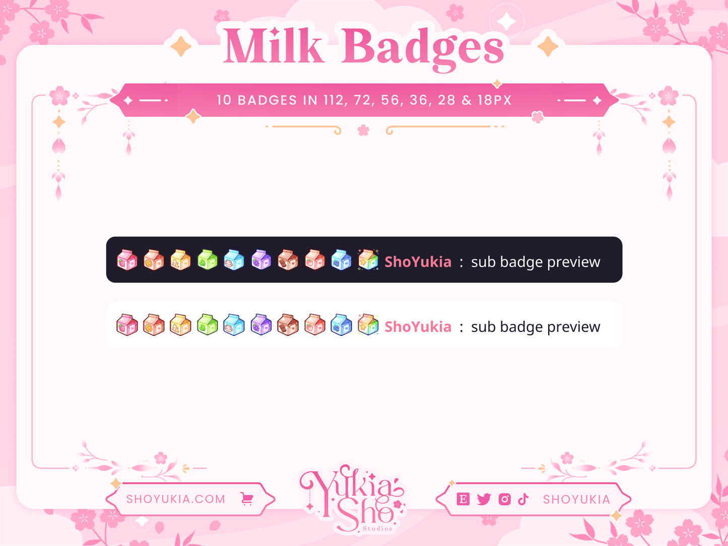 Milk Carton Sub Badges