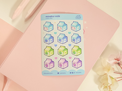 Mindful Milk Mini Sticker Sheet