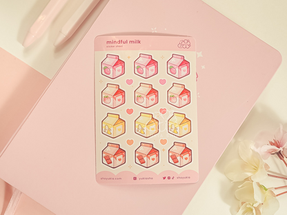 Mindful Milk Mini Sticker Sheet