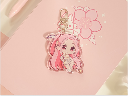 K Hunter Mira Golden 2.5" Acrylic Keychain Charm